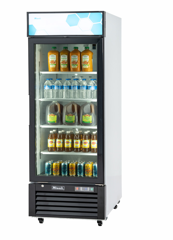Product image #5 for Migali Competitor Series One-Section 12 Cu. Ft. Reach-In Glass Door Refrigerator Merchandiser