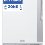 Thumbnail image #1 for Summit Commercial FF6W7BZLHD Commercial Reach-In All-Refrigerator, 5.5 cu. ft., 24 in. Wide, White, Left-Hand Door