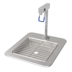 Thumbnail image #1 for GSW USA AA-HS1214 Drop-In Glass Filler Station, 14"W x 12"D, Deck-Mounted Faucet, 8-1/2" Clearance, Drip Pan with Wire Grate
