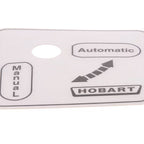 Thumbnail image #1 for Alfa International H-288 Automatic/Manual Replacement Label for 2000 Series, 2912SC and 2919SC Slicers