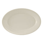 Thumbnail image #1 for Tuxton China Reno TRE-049 Ceramic Oval Platter, 15" x 10-3/8", Wide Rim, Rolled Edge Case of 6