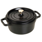 Thumbnail image #2 for Zwilling J.A. Henckels Staub® 1003915 Enameled Cast Iron Dutch Oven, 2.75 qt, Round, Black Matte, with Cover, Induction Ready