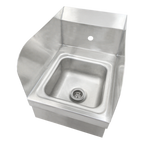 Thumbnail image #1 for IMC/Teddy CSW9-1S-SS Wall-Mounted Hand Sink, 12 x 14-1/2 in, with Faucet and Side Splashes