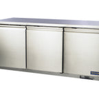 Thumbnail image #1 for Stanton Trading STC-UCR-72 72-Inch Three-Section Undercounter Refrigerator, Self-Contained, 3 Hinged Solid Doors, Stainless Steel Exterior