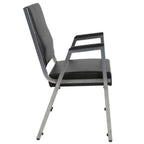Thumbnail image #2 for Flash Furniture Hercules XU-DG-60443-670-1-BK-VY-GG Bariatric Stackable Arm Chair, Black Vinyl Upholstery, 1500 lb. Capacity