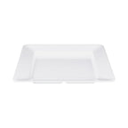 Thumbnail image #2 for G.E.T. Stratus - EGS B12-W . . Square Wide-Rim Melamine Plate, White, 12 x 1-1/2 in Case of 3