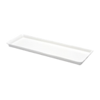 Thumbnail image #1 for G.E.T. The Edge - EGS M926-NW . . Rectangular White Melamine Tray with Organic Edge, 26 x 9 x 1-1/2 in Case of 3