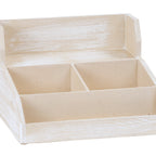 Thumbnail image #1 for Cal-Mil Newport 2019-113 3-Section Wood Condiment Station, 15"W x 14-1/2"D x 9-1/4"H