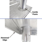 Thumbnail image #2 for IMC/Teddy SX-7221-5L Extra Heavy-Duty Louvered Stainless Steel Shelving System, 5-Shelf, 72"W x 21"D x 72"H