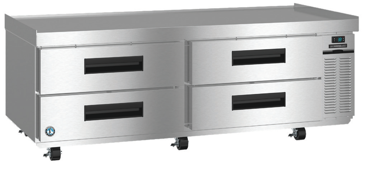 Product image #2 for Hoshizaki Steelheart 72-1/2-Inch Low-Profile Refrigerated Chef Base with 4 Drawers, Right-Side Condenser
