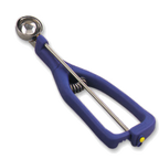 Thumbnail image #1 for Alegacy Foodservice Products U122100 Food Disher #100 (1/4 oz), Stainless Steel, Blue Plastic Squeeze Handle