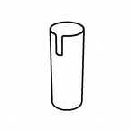 Thumbnail image #1 for G.E.T. Frilich 3158170 Replacement Bottom Tube for Connect Juice Dispenser, Stainless Steel