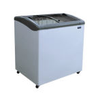 Thumbnail image #1 for Ojeda USA NBH 34 Ice Cream Merchandiser, 5.56 cu. ft., 2 Lockable Sliding Glass Doors, White, 1/4 HP Refrigeration