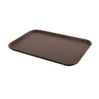 Thumbnail image #1 for Concasse MCCHA1520 Non-Slip Rectangular Tray, 15 x 20 in, Brown Rubber Plastic Case of 12