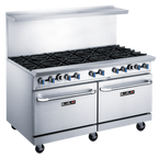 Thumbnail image #1 for Blue Air FSE LLC Blue lava (Blue air) BLR60-10B 60" Gas Range with 10 Open Burners, 2 Standard Ovens & Stainless Steel Exterior