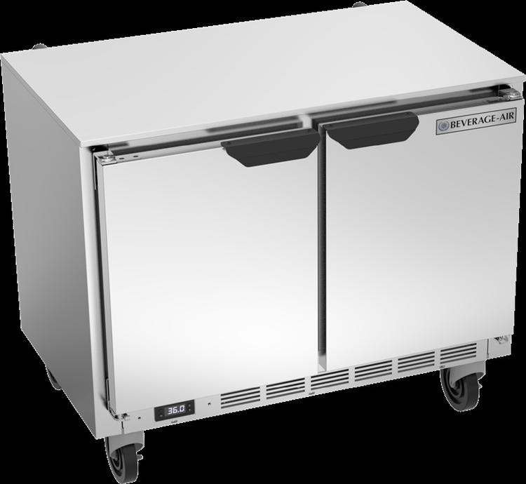 Product image #6 for Beverage-Air UCR34HC 34-Inch Shallow Depth Two-Section Undercounter Refrigerator