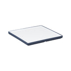 Thumbnail image #1 for Global Tableware Collective Dalebrook, Trafalgar DBTW4721GRP Square Melamine Plate, Two-Tone White & Grape, 8" 1 Dozen