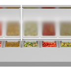Thumbnail image #6 for Koolmore SCDC-8P-SSL 71-Inch Countertop Refrigerated Prep Table, Stainless Steel, 8 x 1/3-Pan Capacity, Digital Controls