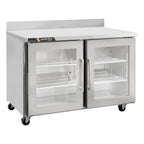 Thumbnail image #2 for Traulsen Dealer's Choice CLUC-36R-GD-WTLR 36" 2-Section Undercounter Worktop Refrigerator with 2 Glass Doors
