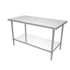 Thumbnail image #1 for ATSMFG MET MET-WTH-3060 ATS MFG Heavy-Duty Stainless Steel Work Table, 60"W x 30"D x 35"H, 16-Gauge 304 Top, 18-Gauge 430 Base