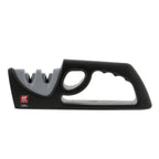 Thumbnail image #2 for Zwilling J.A. Henckels 1007561 Manual 2-Stage Pull-Through Knife Sharpener with Ceramic Wheels and Non-Slip Base, Gray