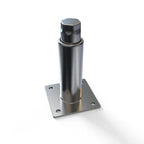 Thumbnail image #1 for NBR Equipment LS-1 Adjustable Stainless Steel Straight Leg with Removable Plate, 1-5/8" Diameter x 6"H