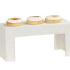 Thumbnail image #1 for Cal-Mil 28001-7-103 Rectangular Resin Buffet Riser, 15" x 6" x 7"H, Ivory