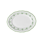 Thumbnail image #1 for Steelite International Folio, Porcelain 62534FP818 Oval Porcelain Platter, 9" x 6.75", Adelina Giselle Green Case of 2 Dozen