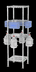 Thumbnail image #2 for Metro Chain Reaction Freestanding PPE Tree Sanitizer Station with Shelves, Glove Box Holders, and Sanitizer Holders