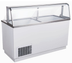 Thumbnail image #2 for Omcan Ice Cream Dipping Display Freezer, 89-Inch Slanted Glass, 16-Tub Top Capacity, 12-Tub Storage
