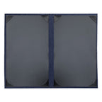 Thumbnail image #2 for Risch STERLING-2V 8.5X14 Hardback Shimmer Metallic Vinyl Menu Cover, 8-1/2 x 14 in, Double-Fold, 2-View Case of 25