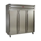 Thumbnail image #1 for Utility Refrigerator PT-F-75-SS-6S-6S-D Pass-Thru Freezer, 69 cu. ft., 3-Section, Half-Height Solid Stainless Steel Doors