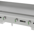 Thumbnail image #1 for Asber Emerald AEMG 72 EM 72" Countertop Gas Manual Griddle, Stainless Steel Plate, 1" Thick, 24" Cooking Depth