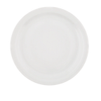 Thumbnail image #1 for Vertex China Cash ’N Carry CAT-6/6 Porcelain Plate, 6-1/2 Inch, Round, Narrow Rim, Rolled Edge, Bright White Case of 3 Dozen