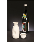 Thumbnail image #2 for Libbey Hakone RS-2 Miyagi Sake Cup, 2 oz, Ribbed Ceramic, Off-White