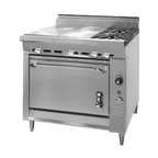 Thumbnail image #1 for Montague Company Legend V136-3G 36-Inch Gas Range with Convection Oven, 2 Open Burners and 2 Hot Tops