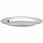 Thumbnail image #1 for CAC China ALPL-12-OV Oval Aluminum Platter, 12-3/4"L Case of 36