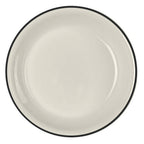 Thumbnail image #1 for Steelite International HL Ivory HL3041743 6.5-Inch Round Coupe China Plate, Empire Black Line Case of 3 Dozen