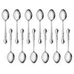 Thumbnail image #2 for New Star Foodservice Inc. 58703 Dessert Spoon, 18/0 Stainless Steel, 1.8mm Gauge, Rose Pattern Case of 24 Dozen