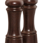 Thumbnail image #1 for Chef Specialties Professional Series Elegance 06100 Salt Shaker & Pepper Mill Set, 6" High, Walnut Finish, Stainless Steel Grinding