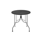 Thumbnail image #1 for Oak Street Boardwalk OB30R-BAR 30-Inch Round Indoor/Outdoor Bar-Height Table, Rolled Steel Top, 2-Inch Umbrella Hole, Steel Base, Black