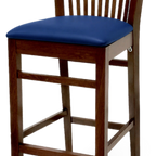 Thumbnail image #1 for ATSMFG ATS AT&S-627-BS MFG Flared Slat-Back Bar Stool with Beech Wood Frame and Footrest