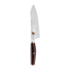 Thumbnail image #2 for Zwilling J.A. Henckels Miyabi 1019824 7-Inch Hollow-Edge Santoku Knife, SG2 Powdered Stainless Steel, Hammered Finish, Cocobolo Handle