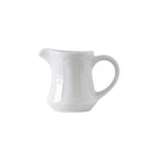 Thumbnail image #1 for Tuxton China Chicago CHR-035 Porcelain Creamer, 3-1/2 oz, Embossed, with Handle 1 Dozen