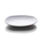 Thumbnail image #1 for G.E.T. Zen - EGS JW7309-W White Melamine Deep Oval Coupe Plate, 9"L x 5-3/4"W x 1-3/8"H Case of 6