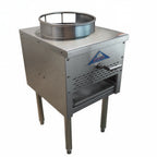 Thumbnail image #1 for Comstock-Castle CS-WOK-16 Gas Wok Range, 18" Wide, Stainless Steel Exterior, 16" Wok Ring, 125,000 BTU Burner