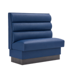 Thumbnail image #1 for ATSMFG ATS AT&S-AS-W42-3CHHO GR7 William Standard Booth, single, 48" long x 42" high, 3-channel Horizontal back, removable sinuous spring seat with