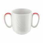 Thumbnail image #1 for Libbey Schonwald, Donna Senior 9185631-62931 Porcelain Two-Handle Stackable Coffee Mug, 10-1/2 oz.