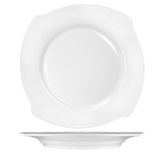 Thumbnail image #1 for International Tableware Rhapsody RA-21 12-1/2-Inch Round Porcelain Plate, Bright White, with Signature Shape Rim 1 Dozen