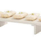 Thumbnail image #1 for Cal-Mil Vista 28600-3-141 Rectangular HDPE Buffet Riser, 20 x 8.5 x 3 in, Coastal